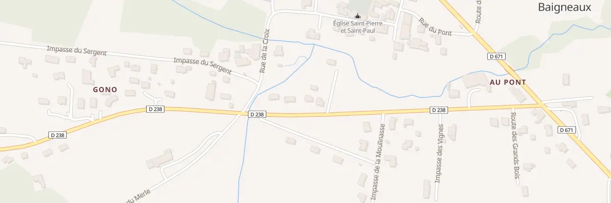 Plan du 7 Rte Targon à Baigneaux