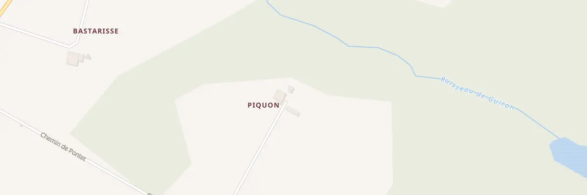 Plan du 833 Che de Pontet à Bazas