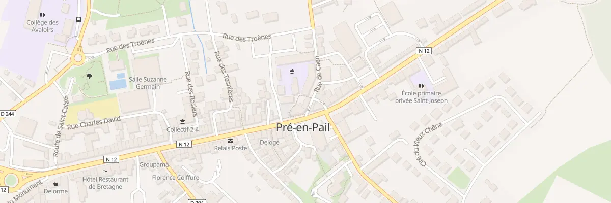Plan du 3 Rue de Caen à Pré-en-Pail-Saint-Samson