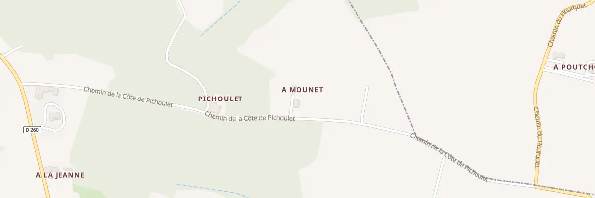Plan du 475 Chem de la Côte de Pichoulet à Lannux