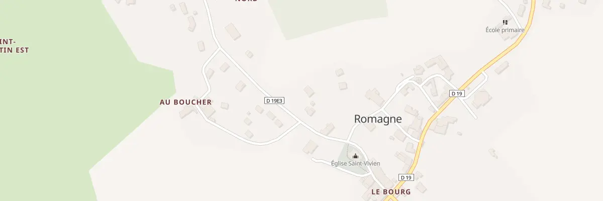 Plan du 888 L’Intendant Nord à Romagne