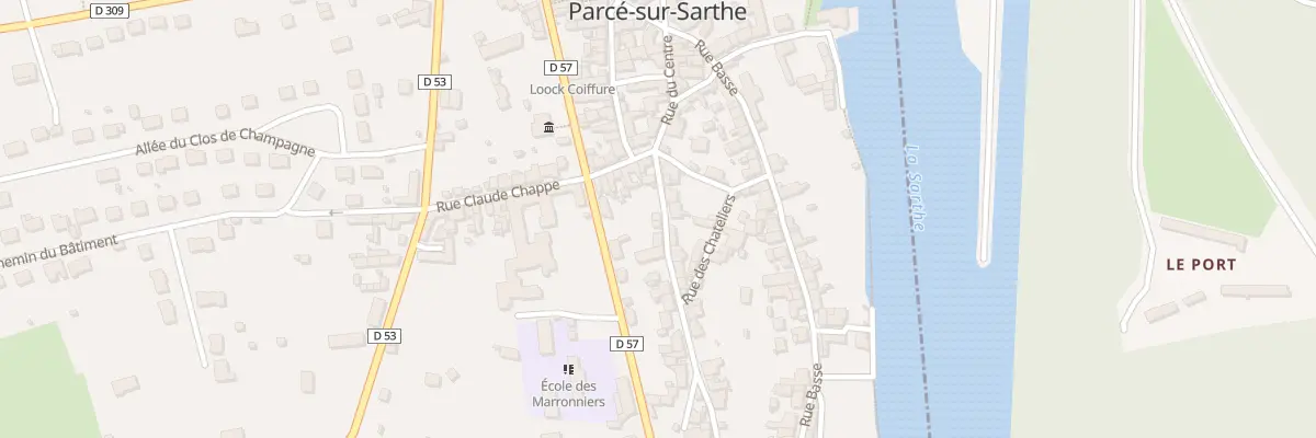 Plan du 1 Rue de la Motte à Parcé-sur-Sarthe