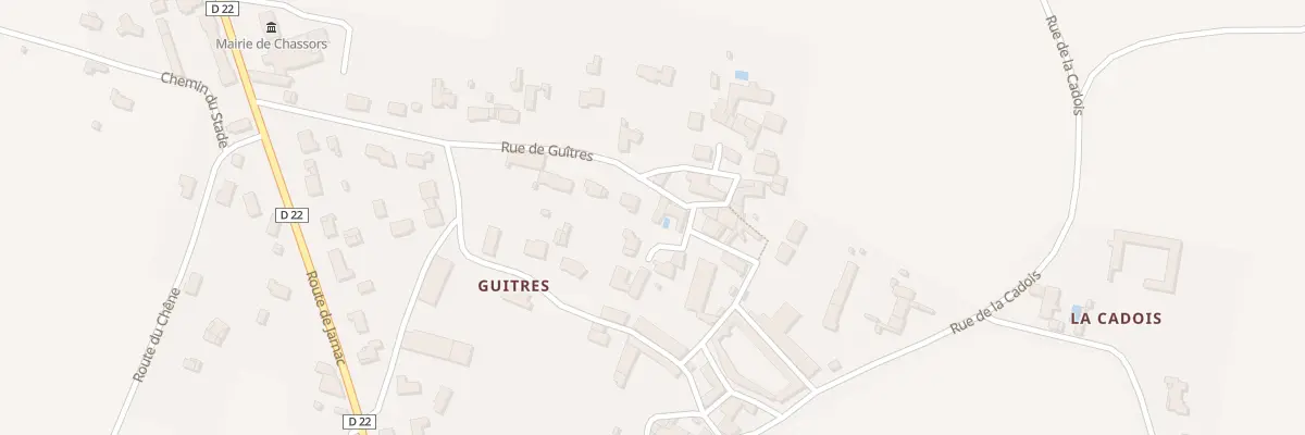 Plan du 16 Rue de Guîtres à Chassors