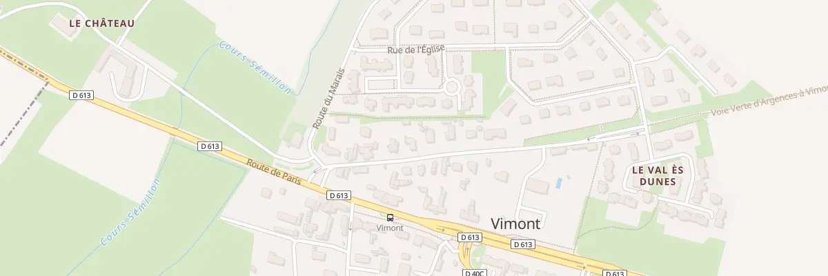 Plan du 14 Rte d’Argences à Vimont