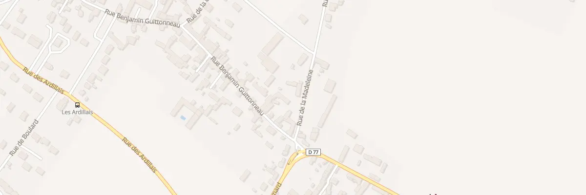 Plan du 89 Rue de la Madeleine à Vaudelnay
