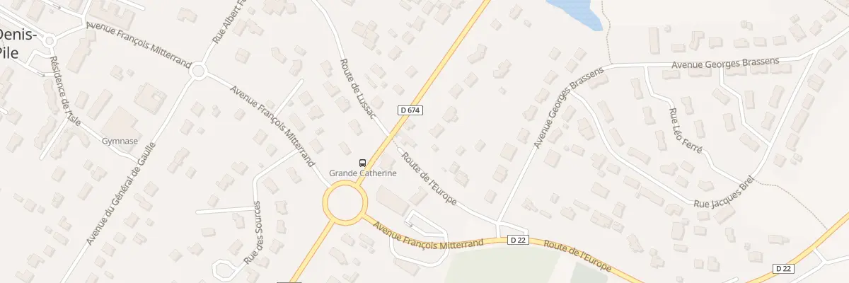 Plan du 92 Rte de Coutras à Saint-Denis-de-Pile