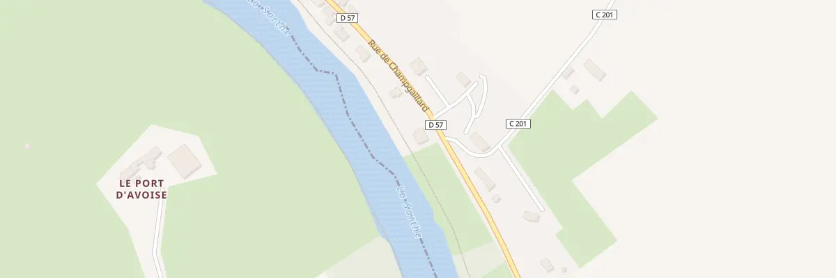 Plan du 61 Rue de Champgaillard à Avoise