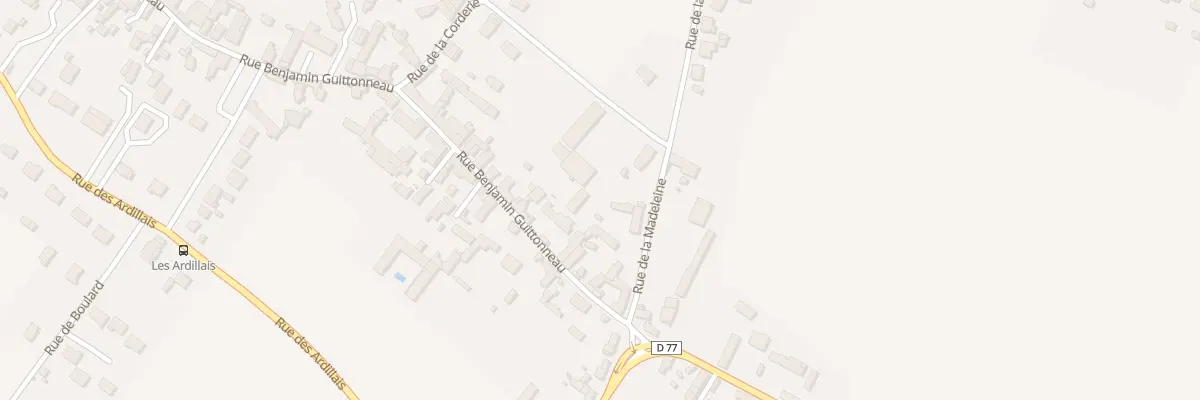 Plan du 535 Rue Benjamin Guittonneau à Vaudelnay