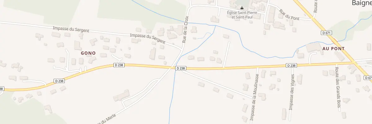 Plan du 9 Rte Targon à Baigneaux