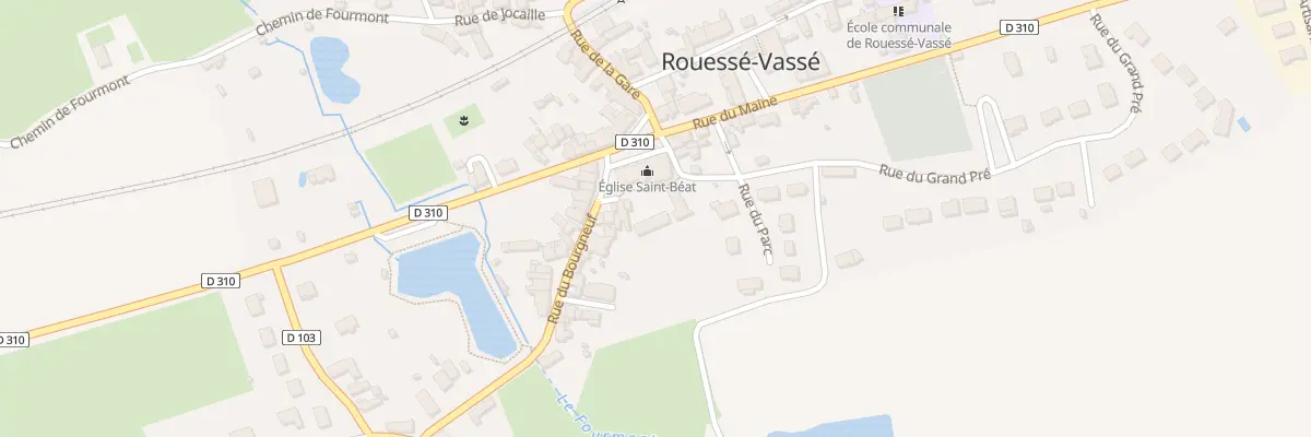 Plan du 1 Pl de l’Église à Rouessé-Vassé