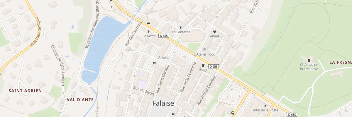 Plan du 16 Pl du Docteur Paul German à Falaise