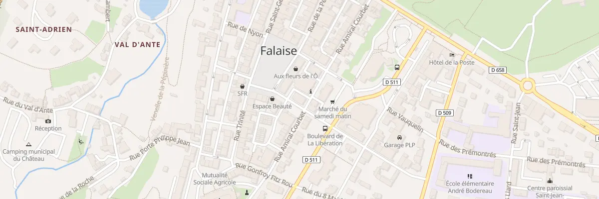 Plan du 6 Rue du Marché Couvert à Falaise