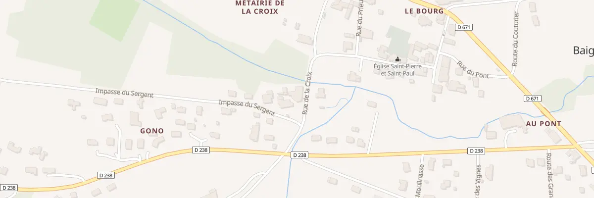 Plan du 430 Rue Yvonne de la Seiglière à Baigneaux