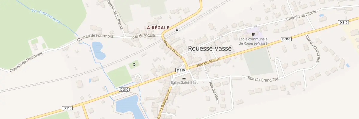 Plan du 1 Rue de la Gare à Rouessé-Vassé