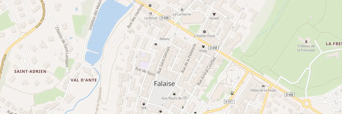 Plan du 15 Rue Saint-Gervais à Falaise