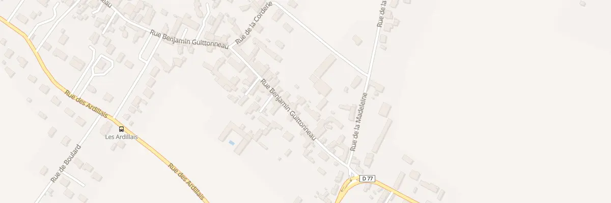 Plan du 513 Rue Benjamin Guittonneau à Vaudelnay