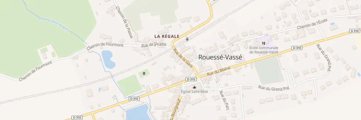 Plan du 7 Rue de la Gare à Rouessé-Vassé