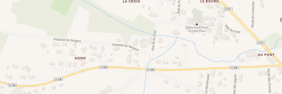 Plan du 4Q Che du Sergent à Baigneaux