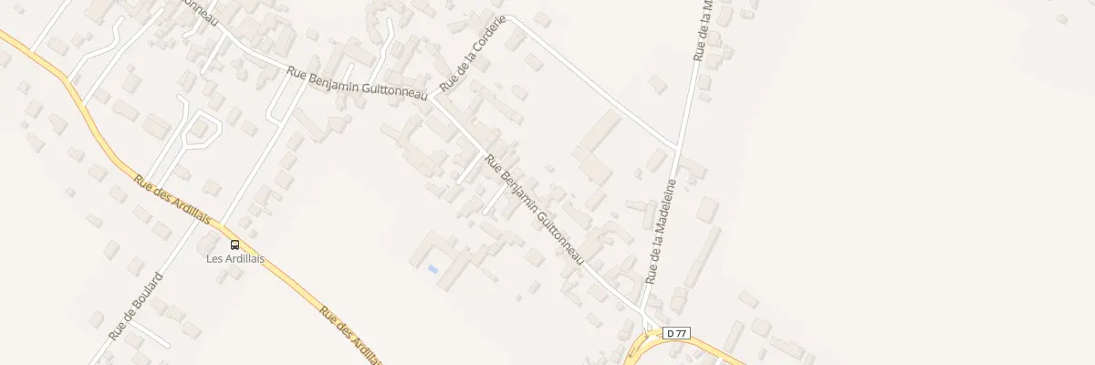 Plan du 501 Rue Benjamin Guittonneau à Vaudelnay