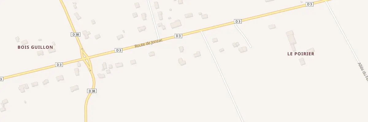 Plan du 173 Rte de Jonzac à Montmérac