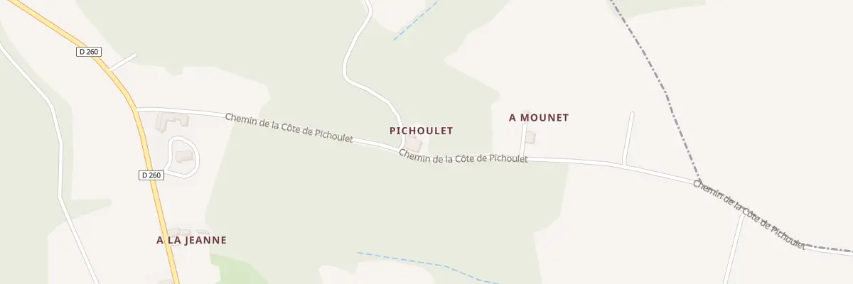 Plan du 349 Chem de la Côte de Pichoulet à Lannux