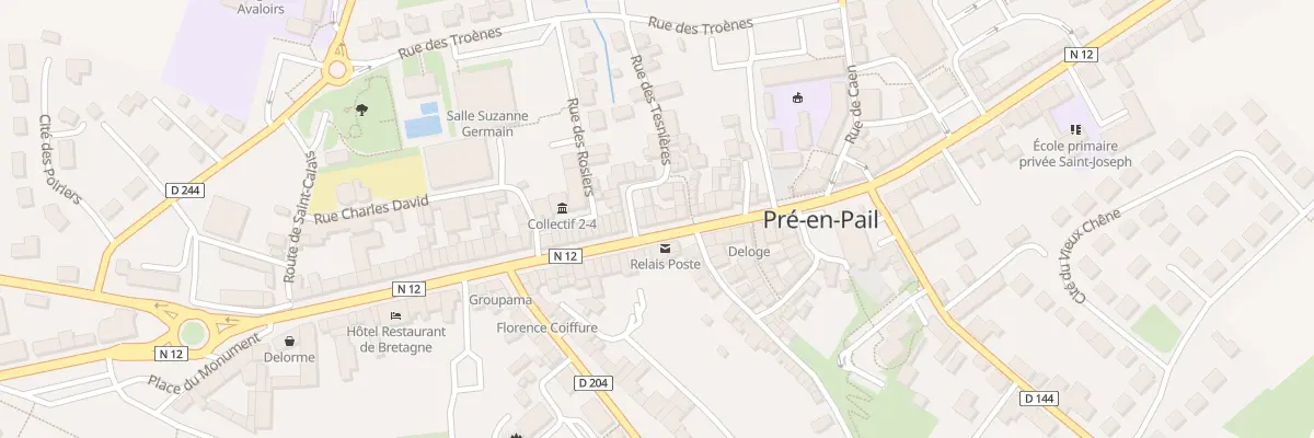 Plan du 100 Rue Aristide Briand à Pré-en-Pail-Saint-Samson