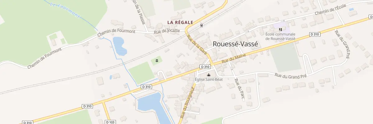 Plan du 6 Rue des Coëvrons à Rouessé-Vassé