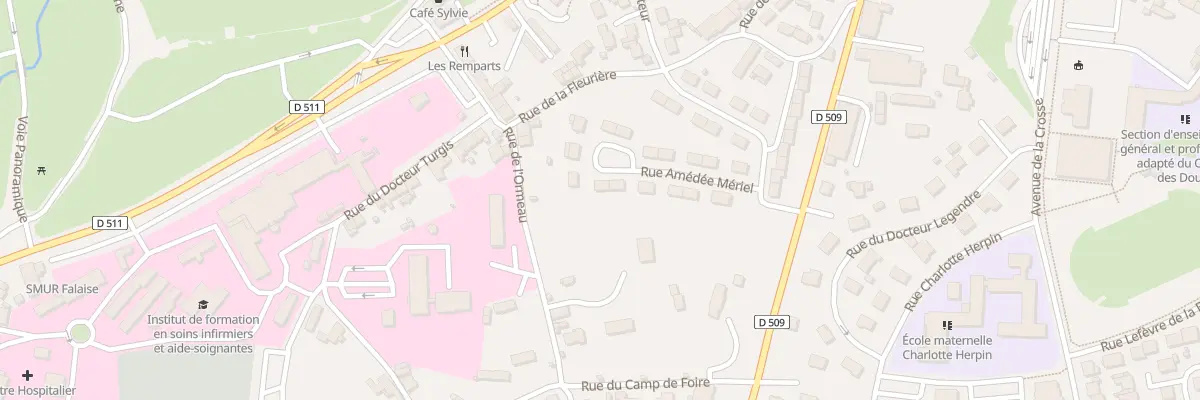 Plan du 3 Pl Amédée Meriel à Falaise