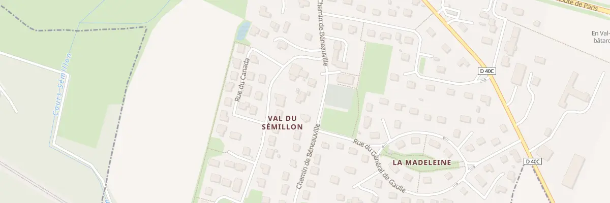 Plan du 13 Che de Beneauville à Vimont