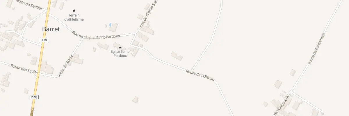 Plan du 26 Rte de l’Oiseau à Barret