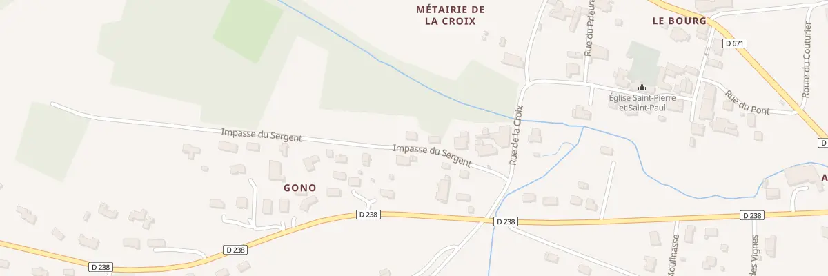 Plan du 9 Che du Sergent à Baigneaux
