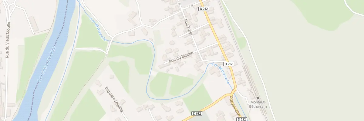 Plan du 4 Rue du Moulin à Montaut