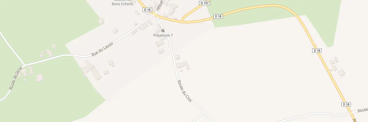 Plan du 5 Rte du Clos à Montigné-lès-Rairies