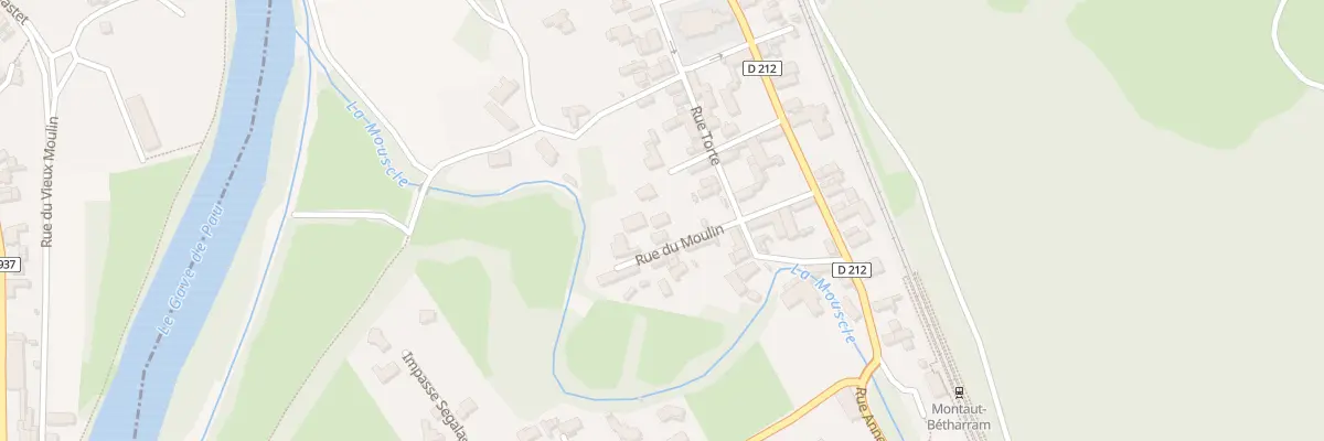Plan du 9364 Rue du Moulin à Montaut