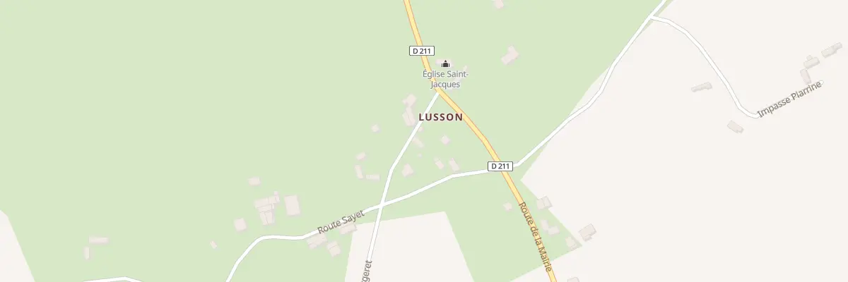 Plan du 15 Rte de Bergeret à Lussagnet-Lusson