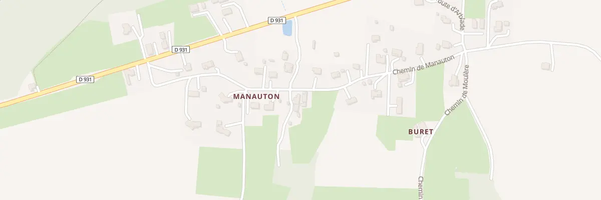 Plan du 11 Che de Manauton à Vergoignan