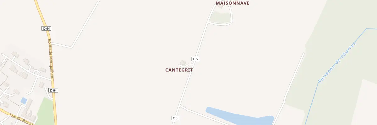 Plan du 249 Rte de Maisonneuve à Bourdalat