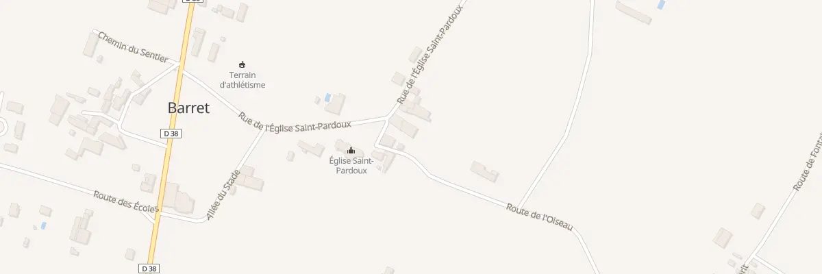 Plan du 30 Rte de l’Oiseau à Barret