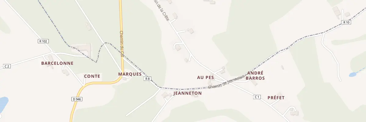 Plan du 460 Che de la Crête à Lannux