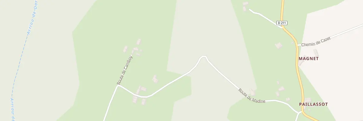 Plan du 46 Rte Madine à Lussagnet-Lusson