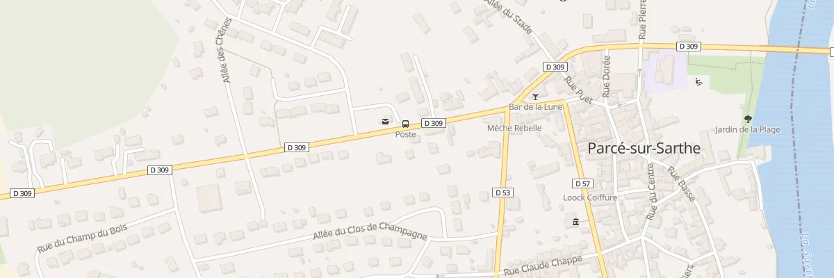 Plan du 6 Rue de la Liberation à Parcé-sur-Sarthe