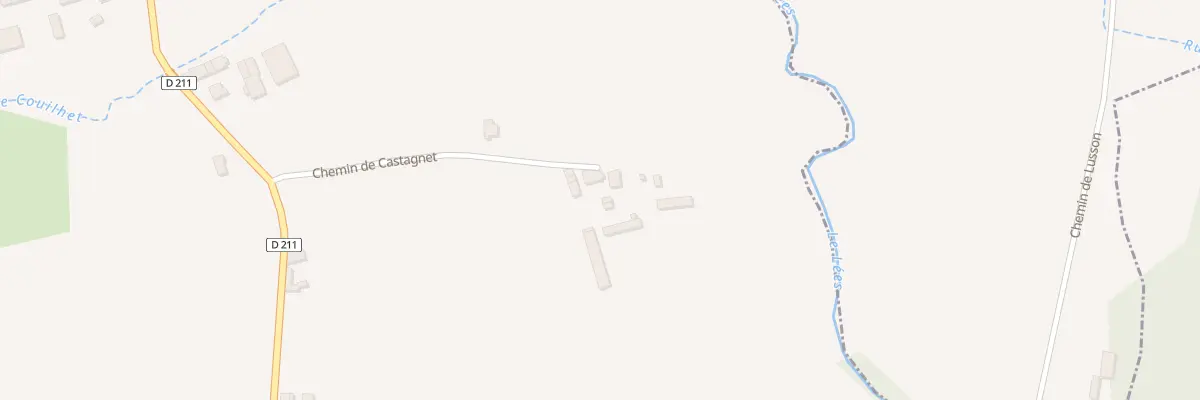 Plan du 2 Che de Castagnet à Lannecaube