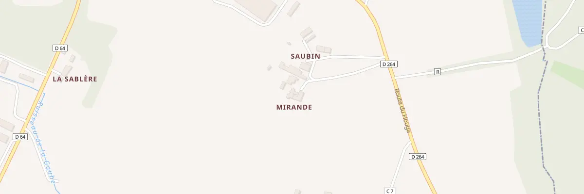 Plan du 180 Imp de Saubin à Bourdalat