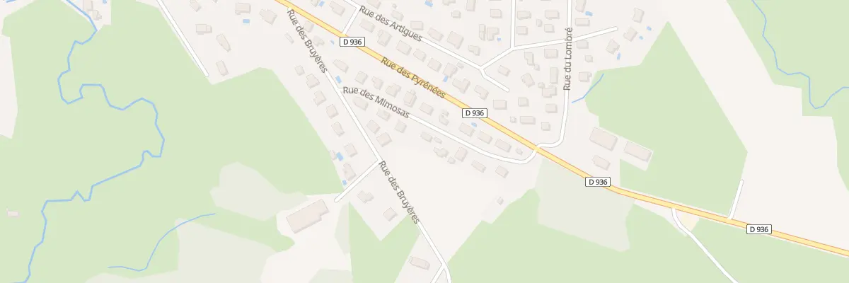 Plan du 6 Rue des Mimosas à Bénéjacq