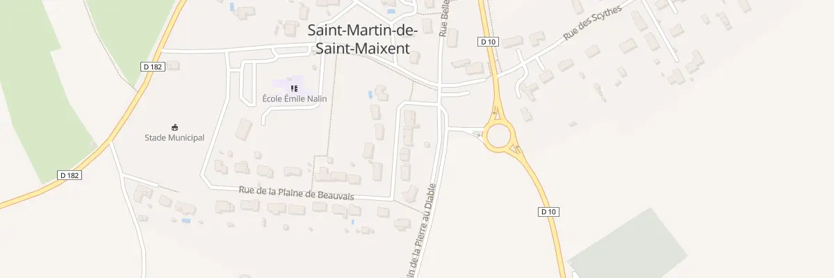 Plan du 30 Rue de la Plaine de Beauvais à Saint-Martin-de-Saint-Maixent