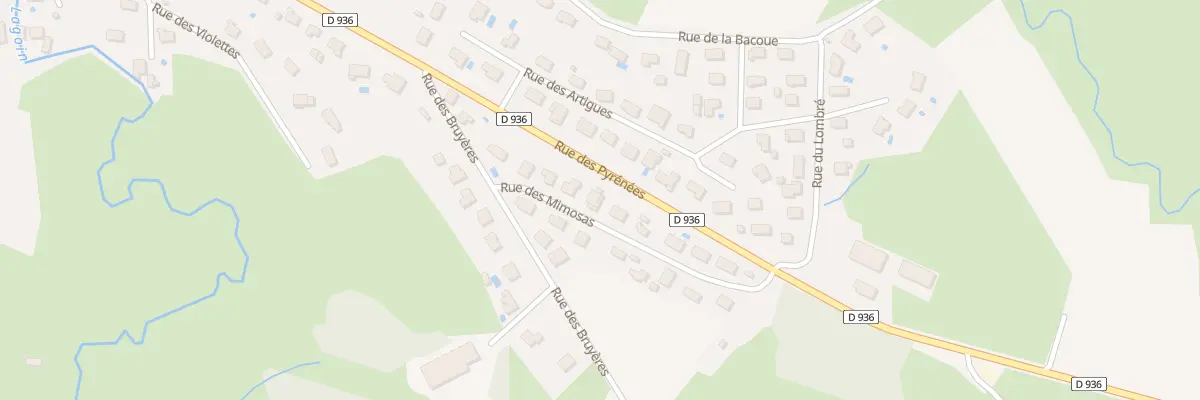 Plan du 7 Rue des Mimosas à Bénéjacq