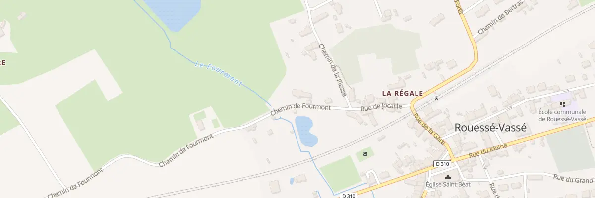 Plan du 6 Chem de Fourmont à Rouessé-Vassé