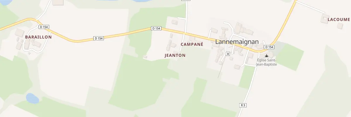 Plan du 60 Che de Jeanton à Lannemaignan