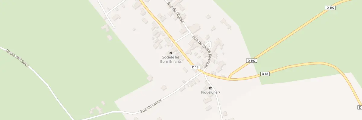 Plan du 1 Rue de la Mairie à Montigné-lès-Rairies