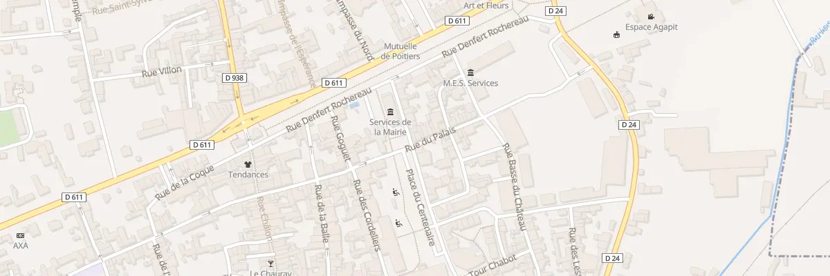Plan du 7 Rue de la Marne à Saint-Maixent-l’École